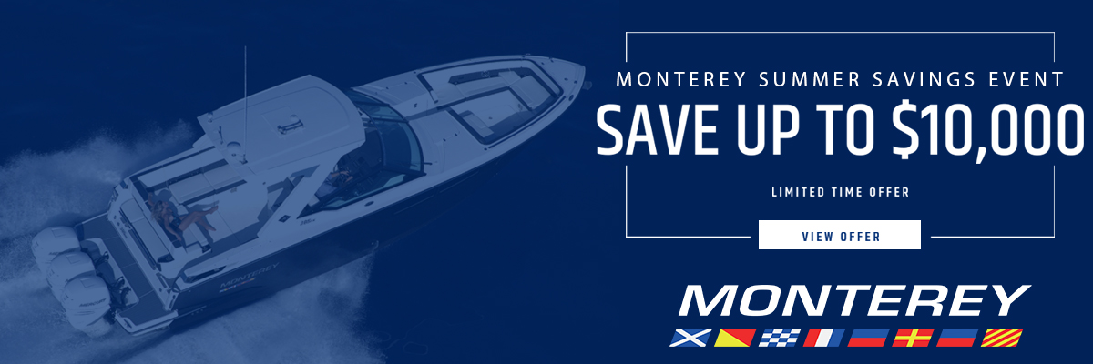 Monterey Boats Summer Savings Event Banner 1200x400